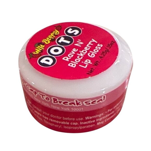 2003 Lotta Luv DOTS Rave N Blackberry & Striking Strawberry Lip Gloss Balm RARE! - Picture 2 of 4